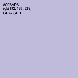 #C0BADB - Gray Suit Color Image