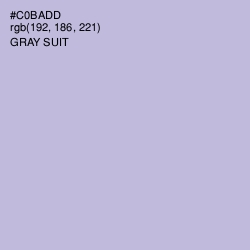 #C0BADD - Gray Suit Color Image