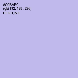 #C0BAEC - Perfume Color Image