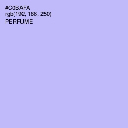 #C0BAFA - Perfume Color Image