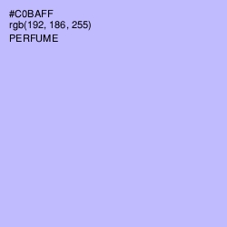 #C0BAFF - Perfume Color Image