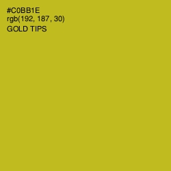 #C0BB1E - Gold Tips Color Image