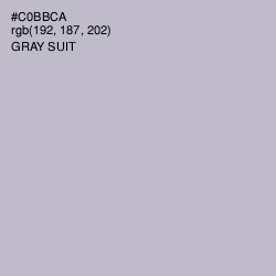 #C0BBCA - Gray Suit Color Image