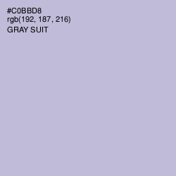 #C0BBD8 - Gray Suit Color Image