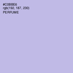 #C0BBE6 - Perfume Color Image