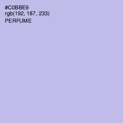 #C0BBE9 - Perfume Color Image