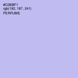 #C0BBF1 - Perfume Color Image