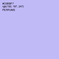 #C0BBF7 - Perfume Color Image