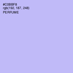 #C0BBF8 - Perfume Color Image