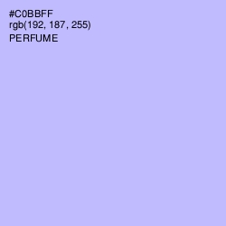 #C0BBFF - Perfume Color Image