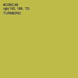 #C0BC48 - Turmeric Color Image