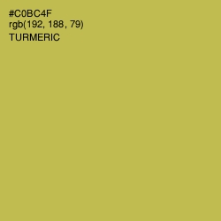 #C0BC4F - Turmeric Color Image