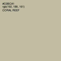 #C0BCA1 - Coral Reef Color Image