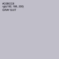 #C0BCC8 - Gray Suit Color Image