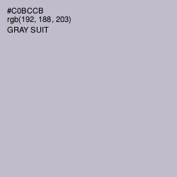 #C0BCCB - Gray Suit Color Image