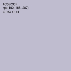 #C0BCCF - Gray Suit Color Image