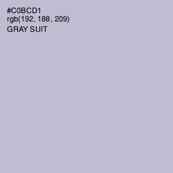 #C0BCD1 - Gray Suit Color Image