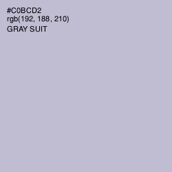 #C0BCD2 - Gray Suit Color Image