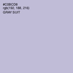 #C0BCD8 - Gray Suit Color Image