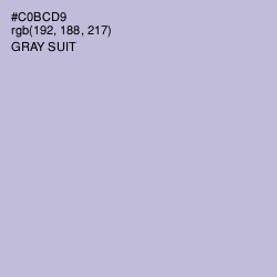 #C0BCD9 - Gray Suit Color Image