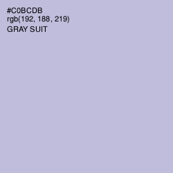 #C0BCDB - Gray Suit Color Image