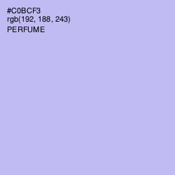#C0BCF3 - Perfume Color Image