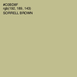 #C0BD8F - Sorrell Brown Color Image