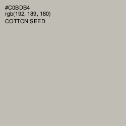 #C0BDB4 - Cotton Seed Color Image