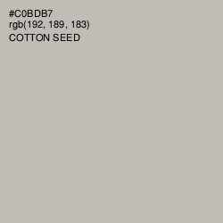 #C0BDB7 - Cotton Seed Color Image