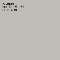 #C0BDB8 - Cotton Seed Color Image