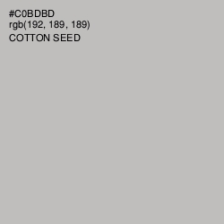 #C0BDBD - Cotton Seed Color Image