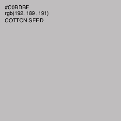 #C0BDBF - Cotton Seed Color Image