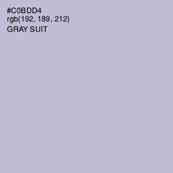 #C0BDD4 - Gray Suit Color Image