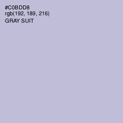 #C0BDD8 - Gray Suit Color Image