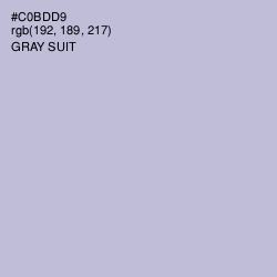 #C0BDD9 - Gray Suit Color Image