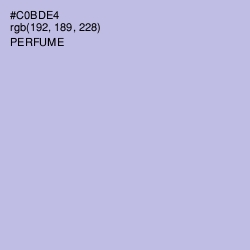 #C0BDE4 - Perfume Color Image