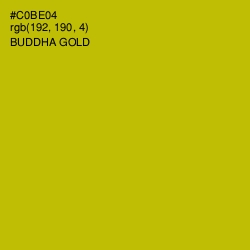 #C0BE04 - Buddha Gold Color Image