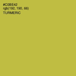 #C0BE42 - Turmeric Color Image