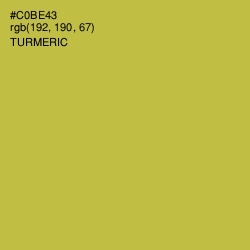 #C0BE43 - Turmeric Color Image