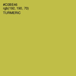 #C0BE46 - Turmeric Color Image