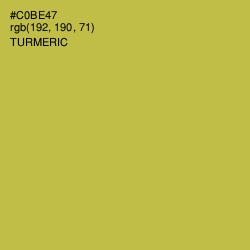 #C0BE47 - Turmeric Color Image