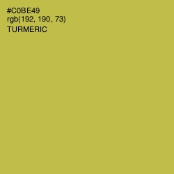 #C0BE49 - Turmeric Color Image