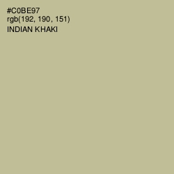 #C0BE97 - Indian Khaki Color Image