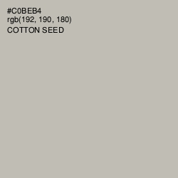 #C0BEB4 - Cotton Seed Color Image