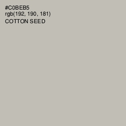 #C0BEB5 - Cotton Seed Color Image