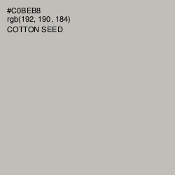#C0BEB8 - Cotton Seed Color Image