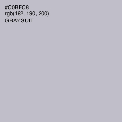 #C0BEC8 - Gray Suit Color Image