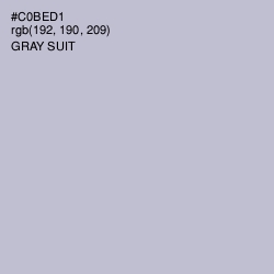 #C0BED1 - Gray Suit Color Image