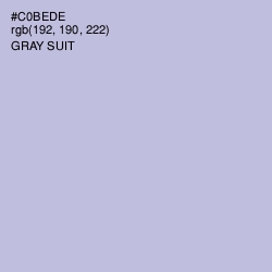 #C0BEDE - Gray Suit Color Image