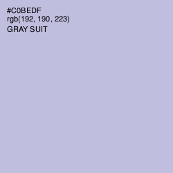 #C0BEDF - Gray Suit Color Image